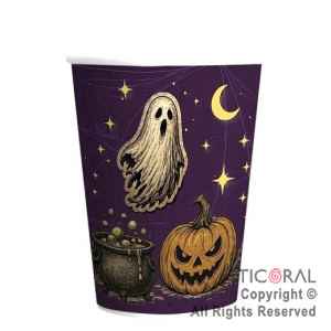 HALLOWEEN VASO 8 OZ CRIATURAS DE TERROR X 8 UNIDADES